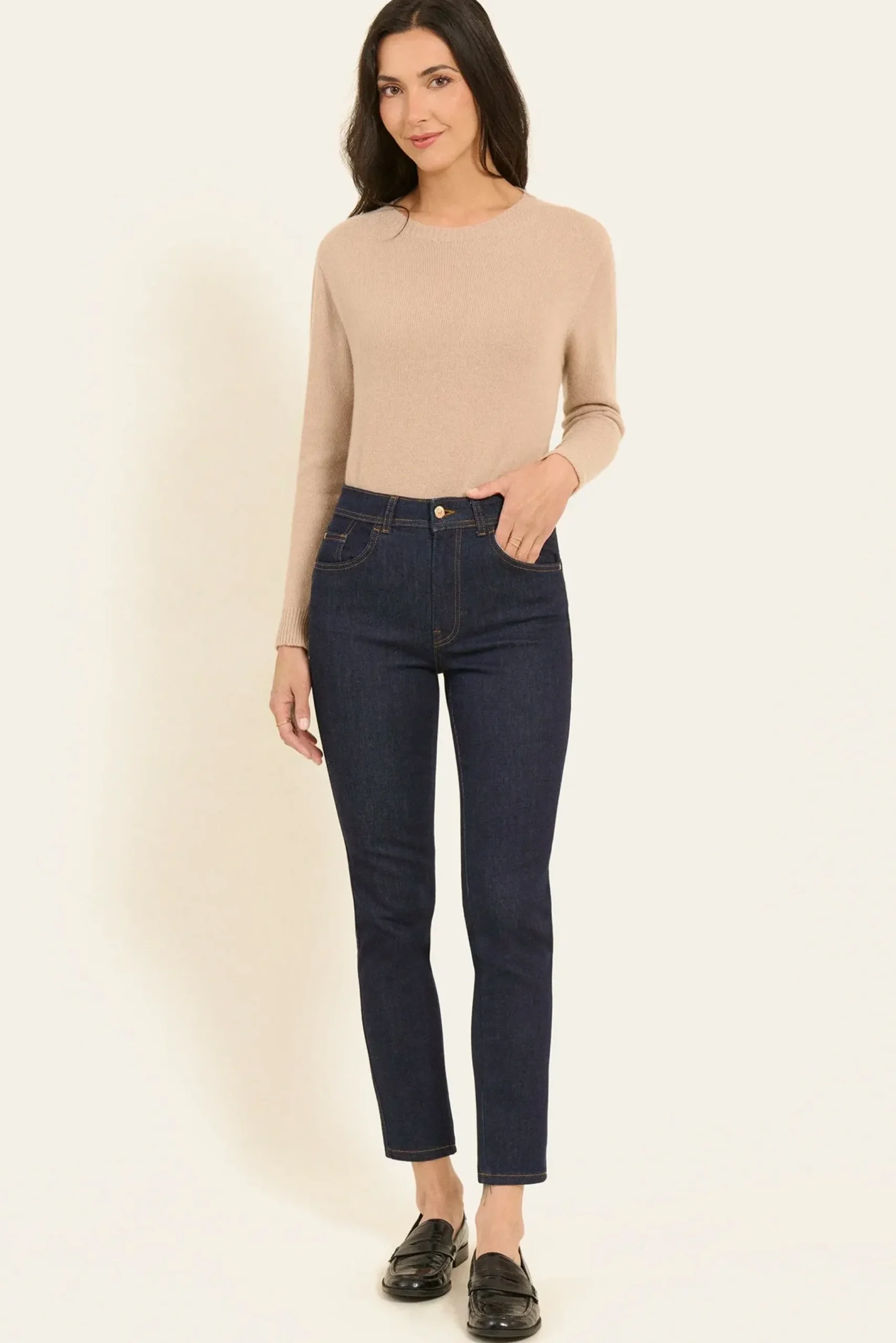 pantalon_rosa_slim_0.webp NAF NAF Pantalon Rosa Slim